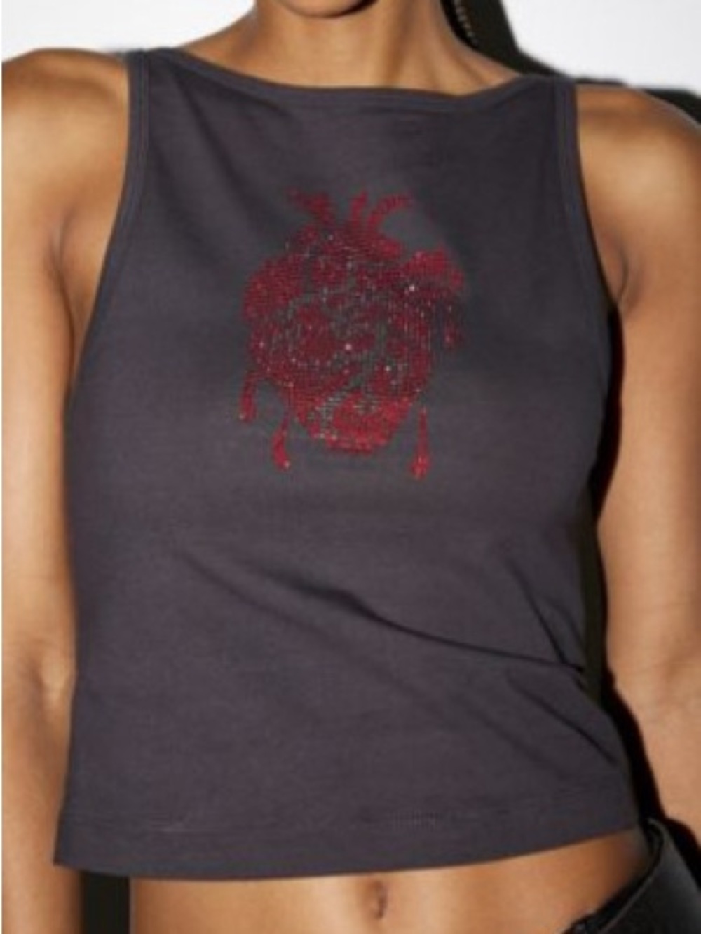 Urban Outfitters Heart Graphic Tank Top